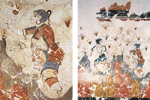 fresque du palais de Cnossos